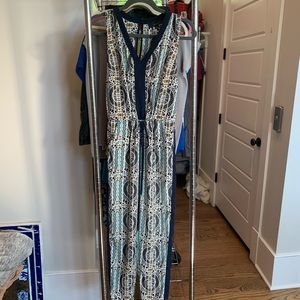 Adelyn Rae patterned jumpsuit